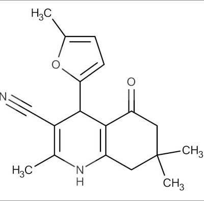 2,7,7-Trimethyl-4-(5-methylfuran-2-yl)-5-oxo-1,4,5,6,7,8-hexahydroquinoline-3-carbonitrile