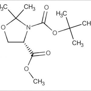 4-(1,1-Dimethylethyl)-4-methyl-(S)-2,2-dimethyl-3,4-oxazolidinedicarboxylate mainly S