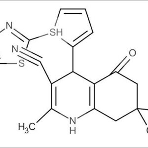 2,7,7-Trimethyl-4-(5-((5-methyl-1,3,4-thiadiazol-2-yl)thio)furan-2-yl)-5-oxo-1,4,5,6,7,8-hexahydroquinoline-3-carbonitrile