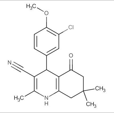 4-(3-Chloro-4-methoxyphenyl)-2,7,7-trimethyl-5-oxo-1,4,5,6,7,8-hexahydroquinoline-3-carbonitrile