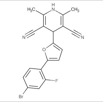4-(5-(4-Bromo-2-fluorophenyl)furan-2-yl)-2,6-dimethyl-1,4-dihydropyridine-3,5-dicarbonitrile