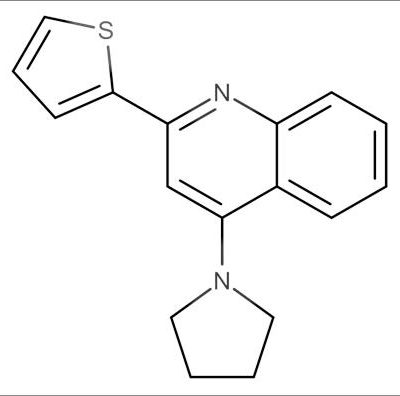 4-(Pyrrolidin-1-yl)-2-(thiophen-2-yl)quinoline