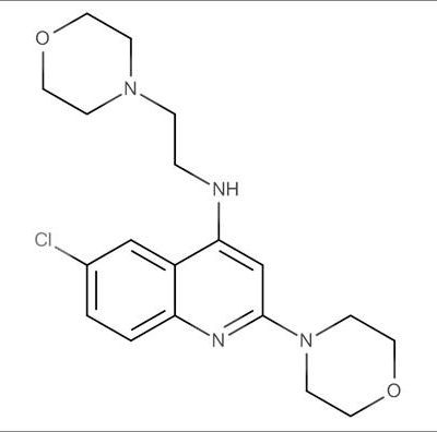 6-Chloro-2-morpholino-N-(2-morpholinoethyl)quinolin-4-amine