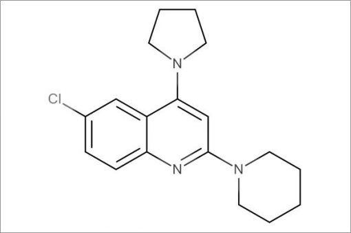 6-Chloro-2-(piperidin-1-yl)-4-(pyrrolidin-1-yl)quinoline
