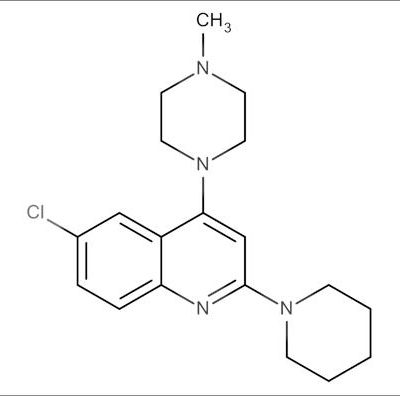 6-Chloro-4-(4-methylpiperazin-1-yl)-2-(piperidin-1-yl)quinoline