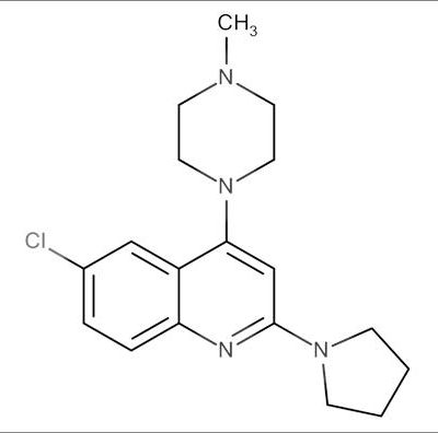 6-Chloro-4-(4-methylpiperazin-1-yl)-2-(pyrrolidin-1-yl)quinoline