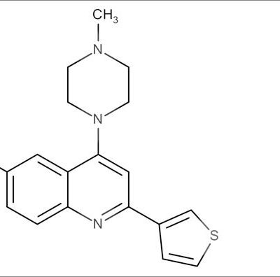 6-Chloro-4-(4-methylpiperazin-1-yl)-2-(thiophen-3-yl)quinoline hydrobromide