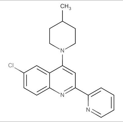 6-Chloro-4-(4-methylpiperidin-1-yl)-2-(pyridin-2-yl)quinoline