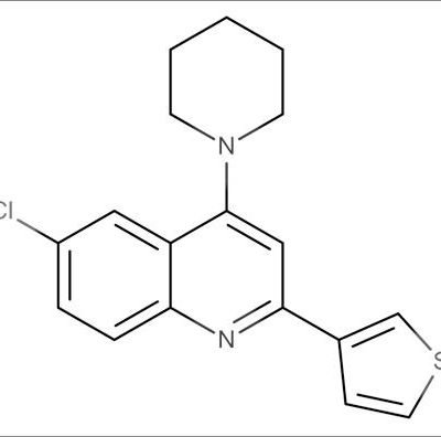 6-Chloro-4-(piperidin-1-yl)-2-(thiophen-3-yl)quinoline