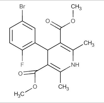 Dimethyl 4-(5-bromo-2-fluorophenyl)-2,6-dimethyl-1,4-dihydropyridine-3,5-dicarboxylate