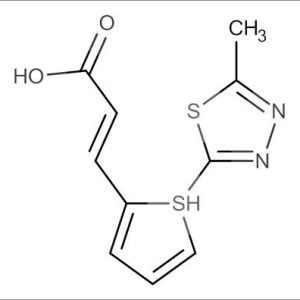 (E)-3-(5-((5-Methyl-1,3,4-thiadiazol-2-yl)thio)furan-2-yl)acrylic acid