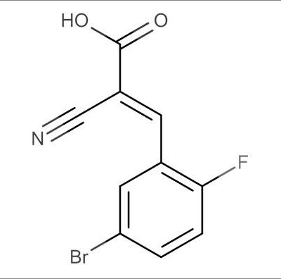 (E)-3-(5-Bromo-2-fluorophenyl)-2-cyanoacrylic acid